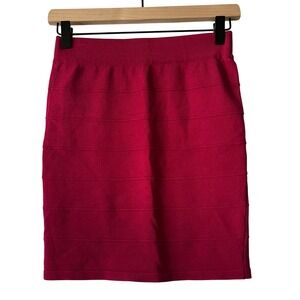Forever 21 Pink‎ Bandage Skirt Womens Small Fitted Bodycon Knit Casual Going Out